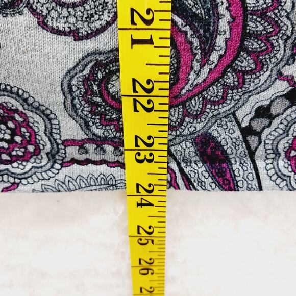 Sweater Button-Up Cardigan Size LP Paisley Whimsycore Witchy Academia Indie Boho - Picture 6 of 13